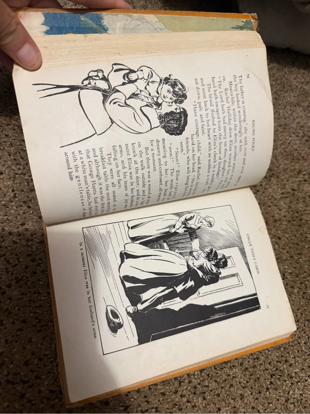 Classic Kids' 1932 vintage book - My uncle Toms cabin